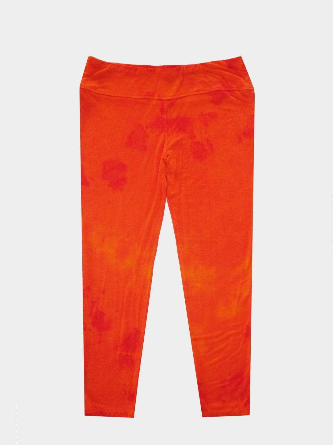 girls orange tie dye capri leggings