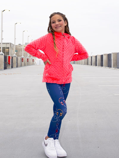 Sugar Coral Hoodie + Catie leggings | Active legging set | Limeapple
