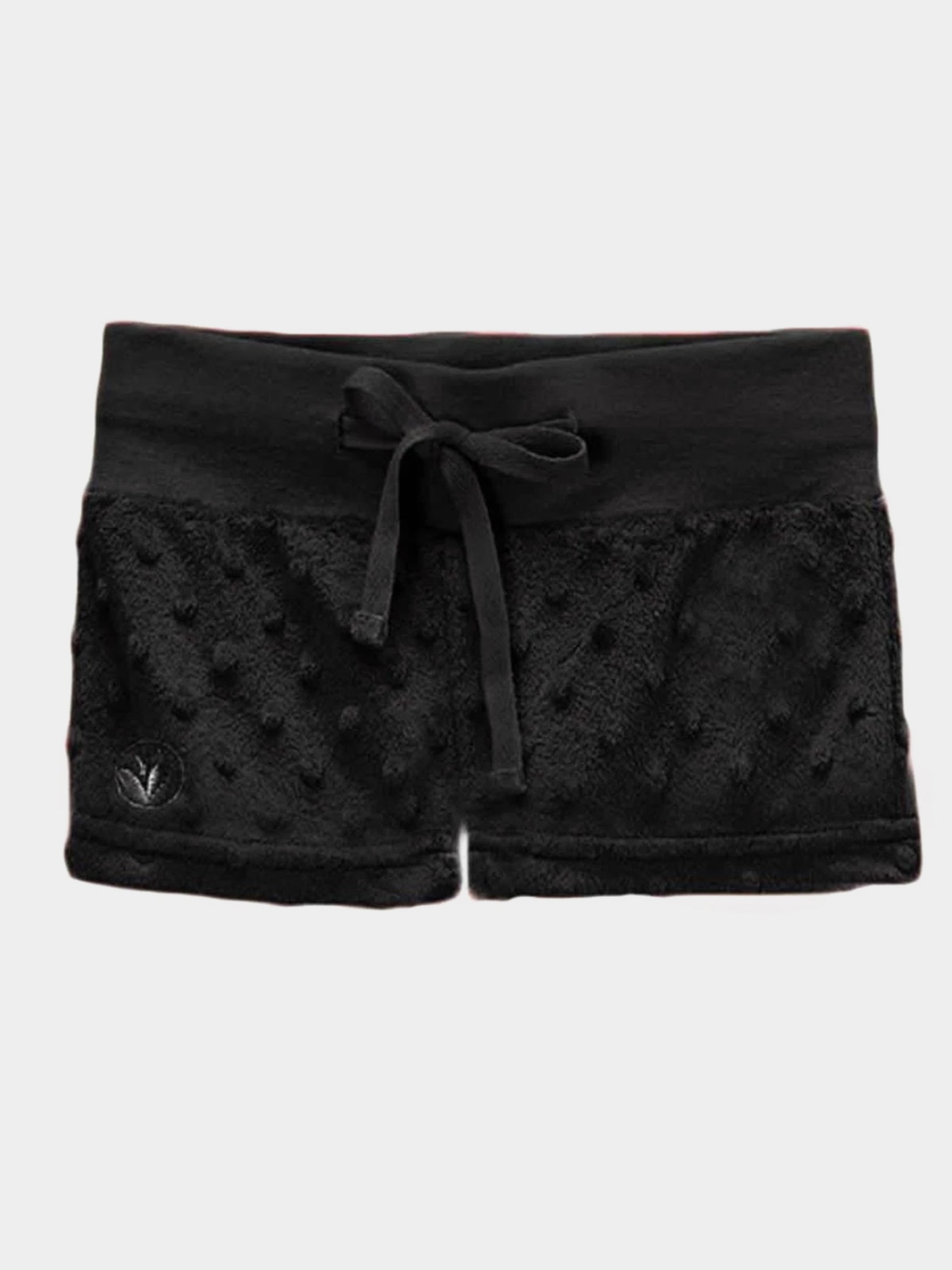 Minky Bubble Shorts | Black | Limeapple