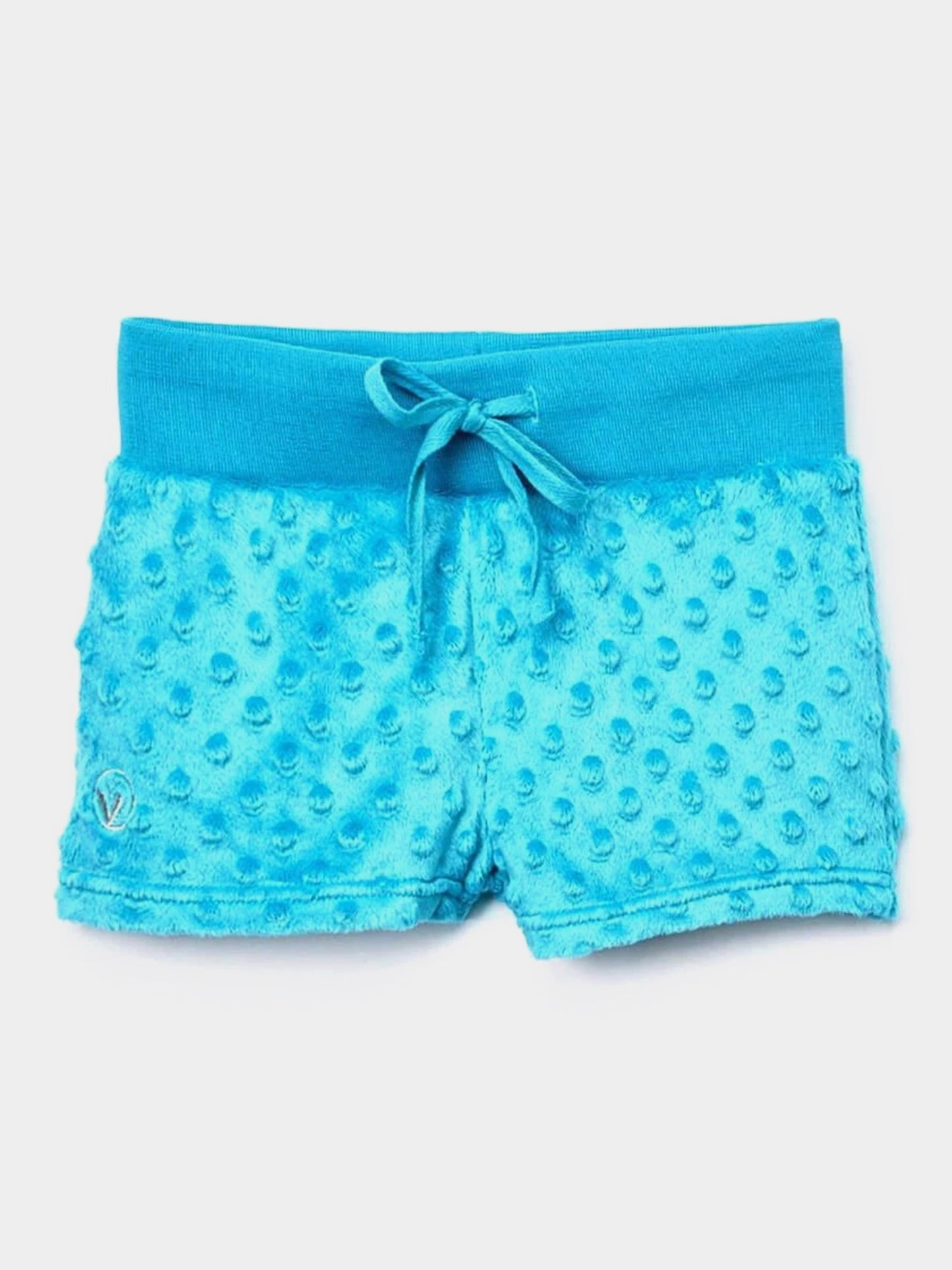 Minky Bubble Shorts | Turquoise | Limeapple