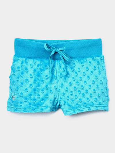 Minky Bubble Shorts | Turquoise | Limeapple