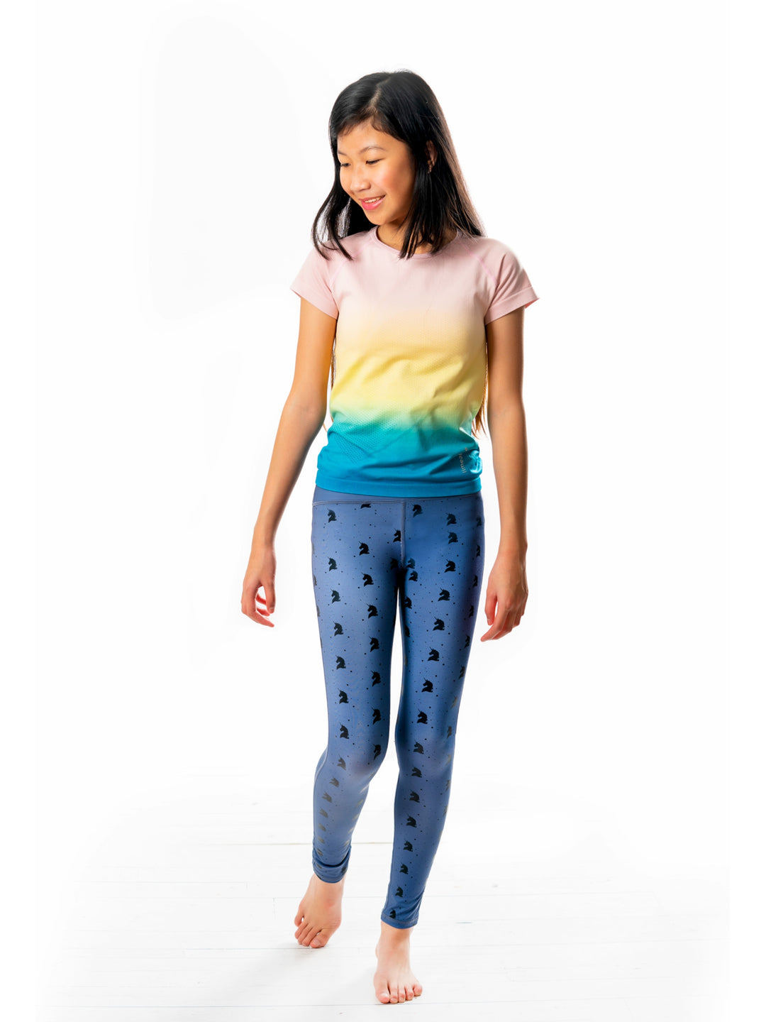 girls printed activewear leggings