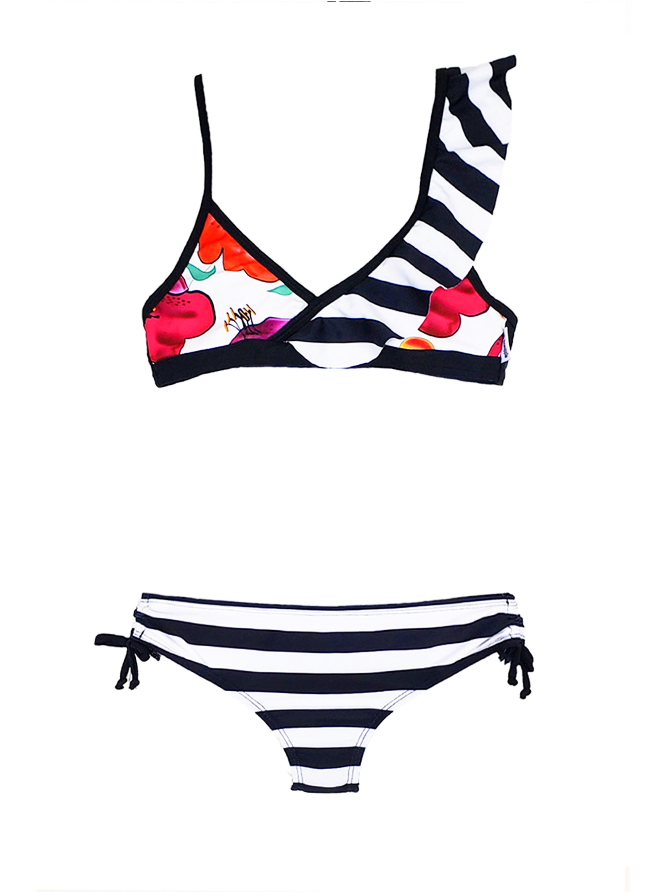 Petra - Ruffle Floral Bikini | Limeapple