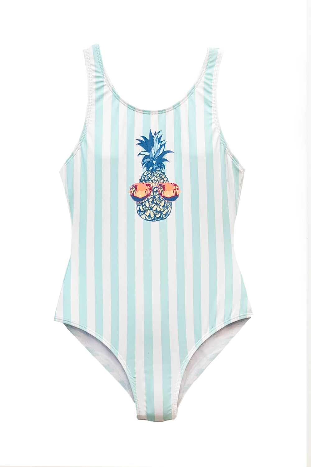 Liza - Pineapple Print One Piece Swimsuit
