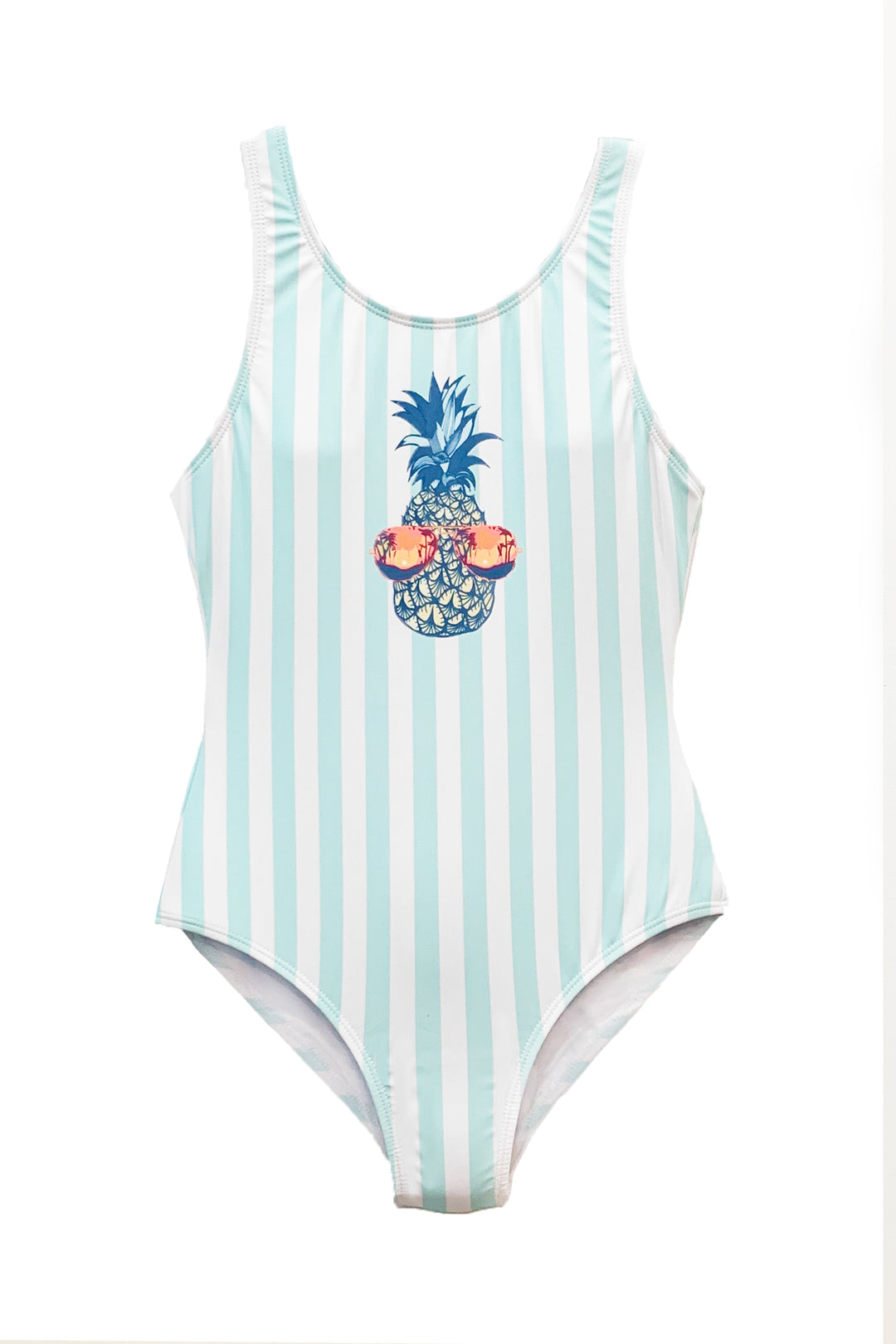Liza - Pineapple Print One Piece Swimsuit