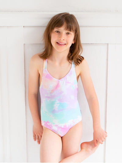 Rosey - Pastel Watercolor One Piece Swimsuit | Limeapple
